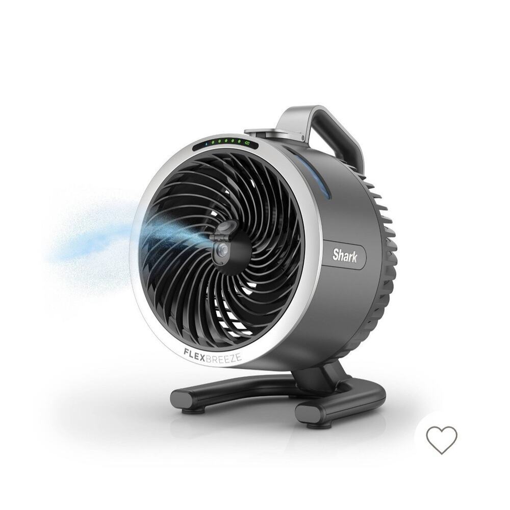 Shark FlexBreeze HydroGo Ultra-Powerful Portable Fan Mists Indoors and Outdoors